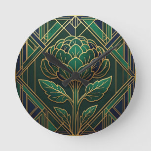 Art Deco Artisjok Ronde Klok