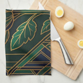 Art Deco Artisjok Theedoek (Quarter Fold)