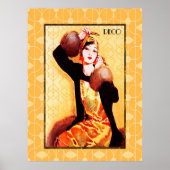 Art Deco Asian Beauty Poster (Voorkant)