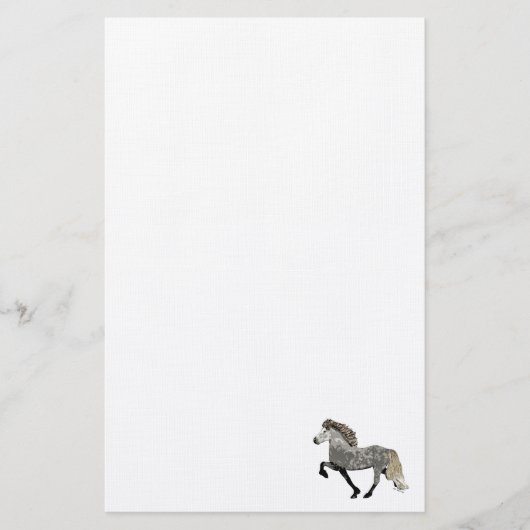 Art Deco Astrid Gaited Horse Briefpapier (Voorkant)