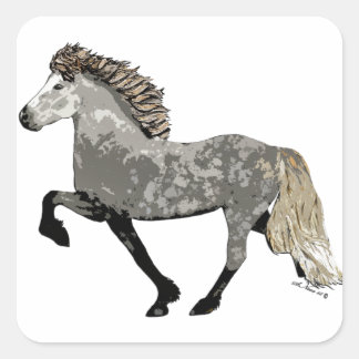 Art Deco Astrid Vierkante Sticker