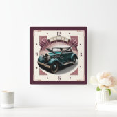 Art Deco auto Vierkante Klok (Huis)