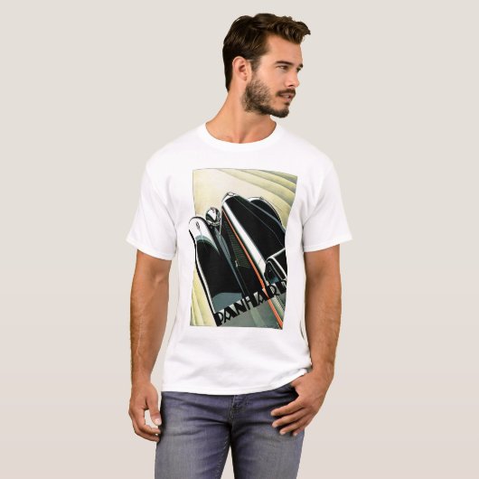 Art Deco Automobile T-shirt (Voorkant volledig)