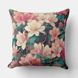 Art Deco Azalea Ontwerp Kussen