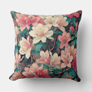 Art Deco Azalea Ontwerp Kussen