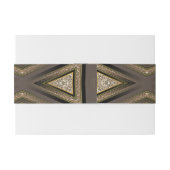 Art Deco Aztec Earth Belly Bands Uitnodigingen Wikkel (Achterkant Voorbeeld)