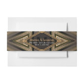 Art Deco Aztec Earth Belly Bands Uitnodigingen Wikkel (Voorkant Voorbeeld)