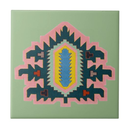 Art Deco Backsplash Tegeltje (Voorkant)