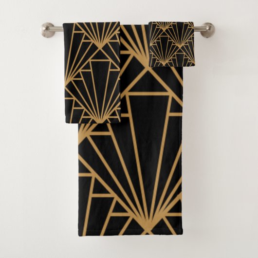 Art Deco Bad Handdoek (Insitu)