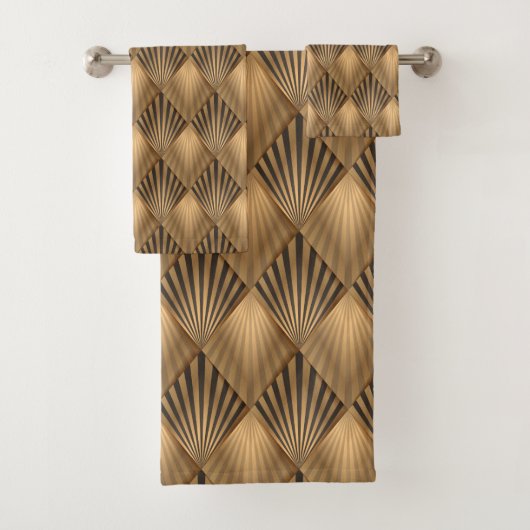Art Deco Bad Handdoek (Insitu)