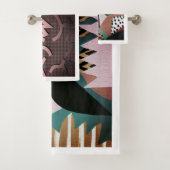 Art Deco Bad Handdoek (Insitu)