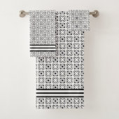 Art Deco Bad Handdoek (Insitu)