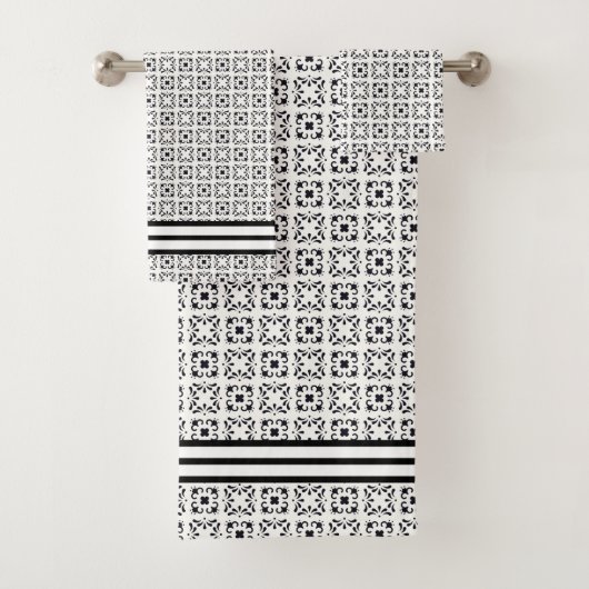 Art Deco Bad Handdoek (Insitu)