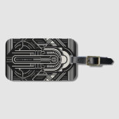 Art Deco Bagagelabel (Voorkant (horizontaal))