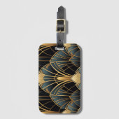 Art Deco Bagagelabel (Voorkant (verticaal))