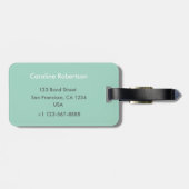 Art Deco Bagagelabel (Achterkant horizontaal)