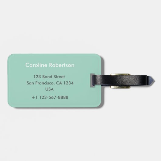 Art Deco Bagagelabel (Achterkant horizontaal)