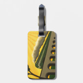 Art Deco-Bagagelabel Bagagelabel (Achterkant verticaal)