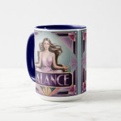 Art Deco Balance Meditation Mug Mok (Voorkant links)