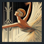 Art Deco Ballerina Wall Art Acryl Muurkunst<br><div class="desc">Perfect voor de Art Deco ballerina liefhebber!</div>