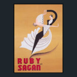 Art Deco Ballroom Dancers  Dance Poster<br><div class="desc">Art Deco Ballroom Dancers  Dance Poster.</div>