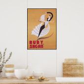 Art Deco Ballroom Dancers  Dance Poster (Keuken)