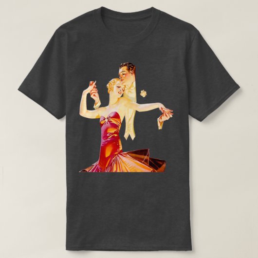 Art Deco Ballroom Dancing T-shirt (Design voorkant)