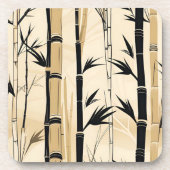 Art Deco Bamboe Onderzetter Set (Voorkant)