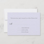 Art Deco Band Lila Weddenschap RSVP Kaartje (Voorkant)