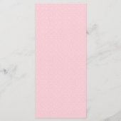 Art Deco Band Roze Trouwmenu Menu (Achterkant)