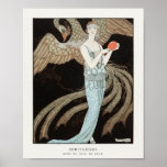 Art Deco Barbier Mode Illustratie Poster<br><div class="desc">Sortilèges: Evening jurk,  de Beer (1922),  mode in hoge resolutie van George Barbier. Origineel uit het Rijksmuseum. Digitaal verbeterd. George Barbier,  né Georges Augustin Barbier,  was een van de grote Franse illustratoren van het begin van de 20e eeuw</div>