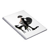 Art Deco Barzoi Notitieboek (Rechterzijde)