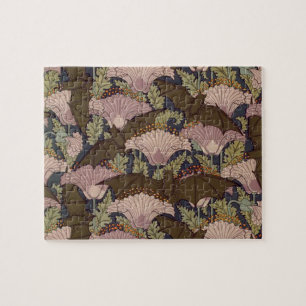  Art Deco Bat en Flowers Legpuzzel