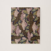 Art Deco Bat en Flowers Legpuzzel (Verticaal)