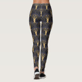 Art Deco Bat Pattern Leggings (Achterkant)