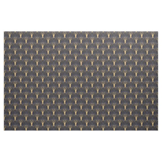 Art Deco Bat Pattern Stof (Yard (91,4 cm))