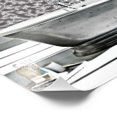  Art Deco Bathtub Waterverf Foto afdrukken (Hoek)