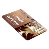 Art Deco  Beach bewaar de datum flex Magneet (Rechterzijde)