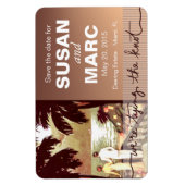 Art Deco  Beach bewaar de datum flex Magneet (Verticaal)