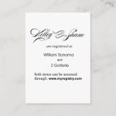 Art Deco Beach Details Registratie Kaart (Achterkant)