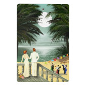 Art Deco Beach Mini Klembord (Achterkant)