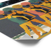 Art Deco Beach Wall Art Poster (Hoek)