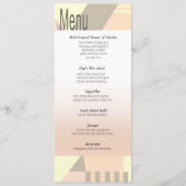 Art Deco Beach Wedding Menu | blozen (Voorkant)