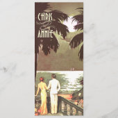 Art Deco  Beach Wedding Menu | blozen (Achterkant)