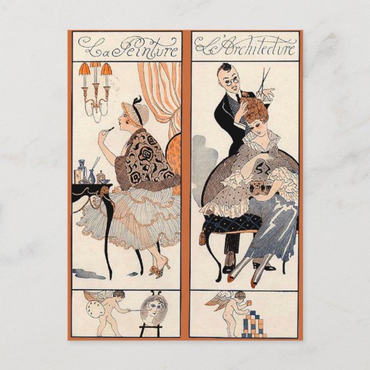 Art Deco Beauty Briefkaart (Voorkant)