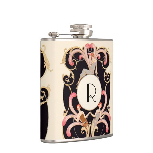 ART DECO BEAUTY MODE COSTUME DESIGNER MONOGRAM HEUPFLES (Rechts)