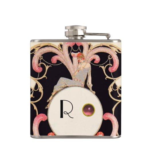 ART DECO BEAUTY MODE COSTUME DESIGNER MONOGRAM HEUPFLES (Achterkant)