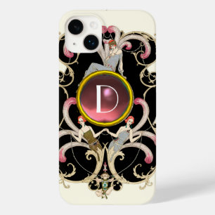 ART DECO BEAUTY MODE PINK GEMSTONE MONOGRAM Case-Mate iPhone 14 PLUS HOESJE