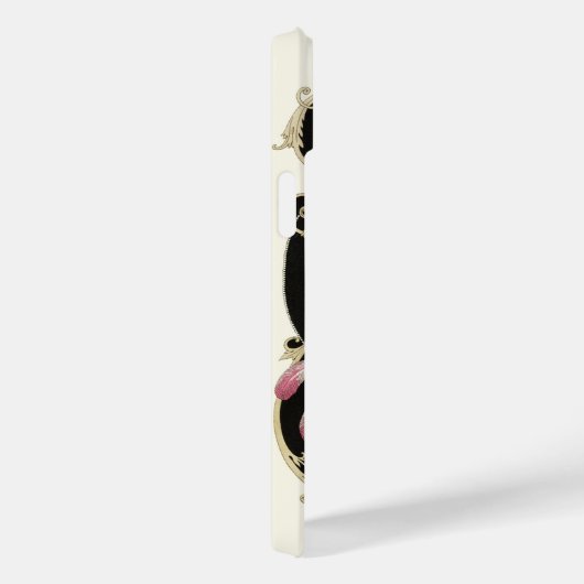 ART DECO BEAUTY MODE PINK GEMSTONE MONOGRAM Case-Mate iPhone CASE (Achterkant / Rechts)