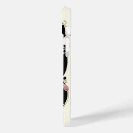 ART DECO BEAUTY MODE PINK GEMSTONE MONOGRAM Case-Mate iPhone CASE (Achterkant / Links)